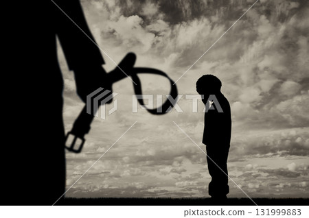 Beautiful cloudy evening sky Beautiful cloudy evening sky 131999883