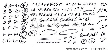 Teacher grading notes Teacher grading notes 131999948