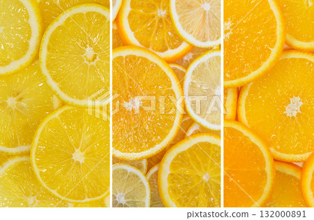 Fruit mix of lemon and orange fruit 132000891