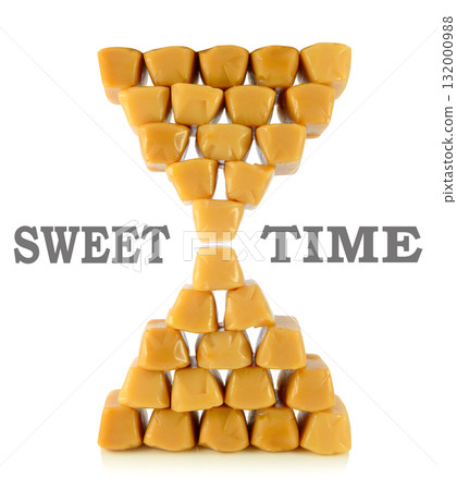 Caramel toffees. sweet time concept 132000988