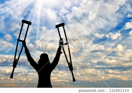 Beautiful cloudy evening sky 132001314