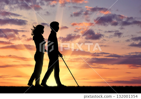 Beautiful cloudy evening sky Beautiful cloudy evening sky 132001354