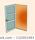 Open door. New opportunities for business and clients. Security and personal data collection issues. 132001483