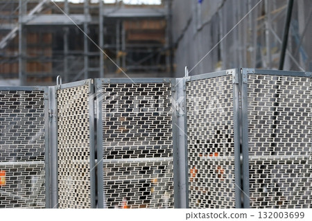 Construction site entrance caster gate image 132003699
