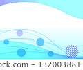 Flowing light blue wave background 132003881
