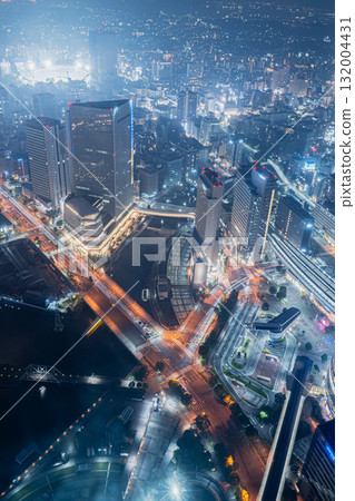Night view of Sakuragicho from Yokohama Landmark Tower 132004431