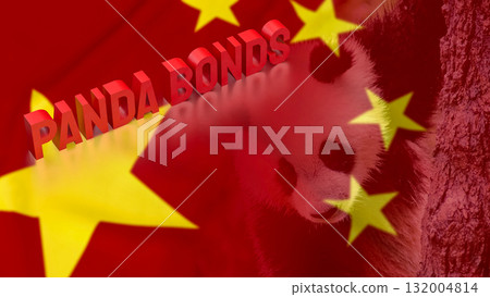 The Panda Bonds for Chinese Business concept 3d Rendering. The Panda Bonds for Chinese Business concept 3d Rendering. 132004814