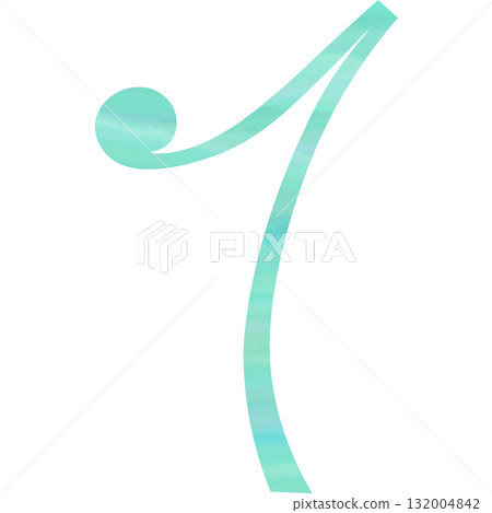 Beautiful watercolor eighth rest icon image illustration Beautiful watercolor eighth rest icon image illustration 132004842