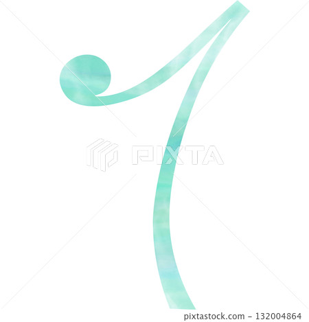 美麗的水彩畫第八休息圖示圖像插圖 美麗的水彩畫第八休息圖示圖像插圖 132004864