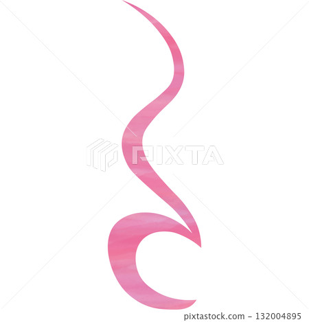 Beautiful watercolor pattern quarter rest icon image illustration Beautiful watercolor pattern quarter rest icon image illustration 132004895