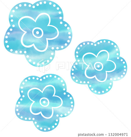 Beautiful watercolor flower icon image illustration Beautiful watercolor flower icon image illustration 132004971