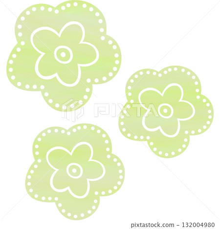 美麗的水彩花圖示圖像插圖 美麗的水彩花圖示圖像插圖 132004980