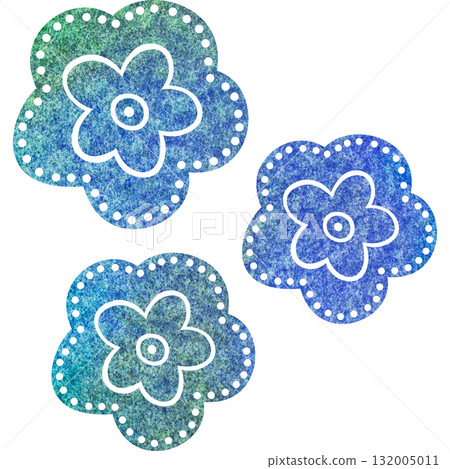 Beautiful watercolor flower icon image illustration Beautiful watercolor flower icon image illustration 132005011