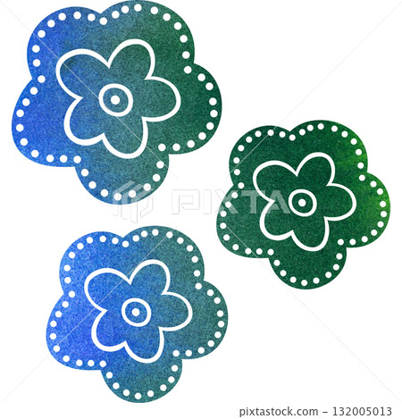 Beautiful watercolor flower icon image illustration Beautiful watercolor flower icon image illustration 132005013