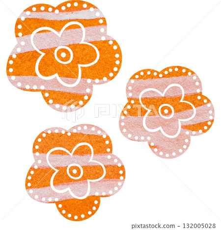 Beautiful watercolor flower icon image illustration Beautiful watercolor flower icon image illustration 132005028