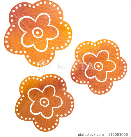 Beautiful watercolor flower icon image illustration Beautiful watercolor flower icon image illustration 132005090