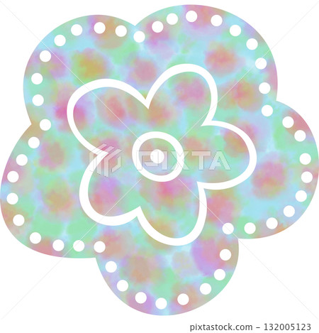 Beautiful watercolor flower icon image illustration Beautiful watercolor flower icon image illustration 132005123