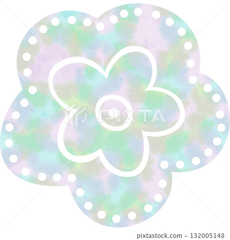 美麗的水彩花圖示圖像插圖 美麗的水彩花圖示圖像插圖 132005148