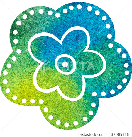 Beautiful watercolor flower icon image illustration Beautiful watercolor flower icon image illustration 132005166