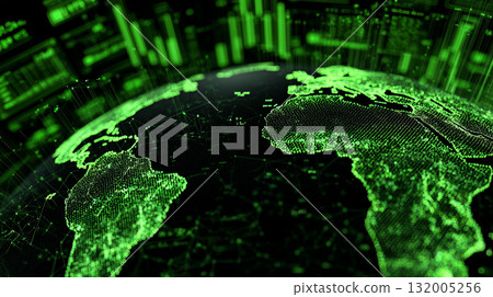 Global Big Data Analysis: A Shining Earth and Financial Data 132005256