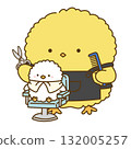 A chick hairdresser cutting a hair 132005257
