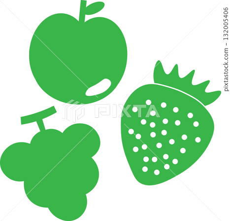 美麗的水彩水果圖示圖像插圖 美麗的水彩水果圖示圖像插圖 132005406