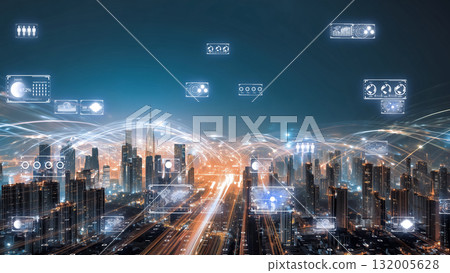 A future global network where city nightscapes and the digital earth intersect A future global network where city nightscapes and the digital earth intersect 132005628