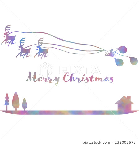 Beautiful watercolor Christmas icon image illustration Beautiful watercolor Christmas icon image illustration 132005673