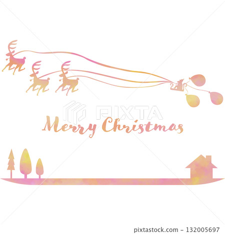 Beautiful watercolor Christmas icon image illustration Beautiful watercolor Christmas icon image illustration 132005697