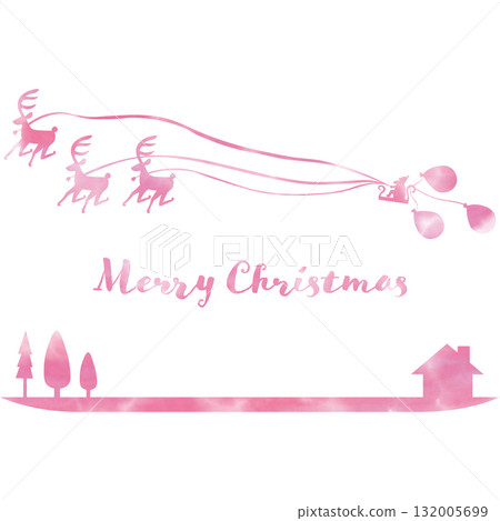 Beautiful watercolor Christmas icon image illustration Beautiful watercolor Christmas icon image illustration 132005699