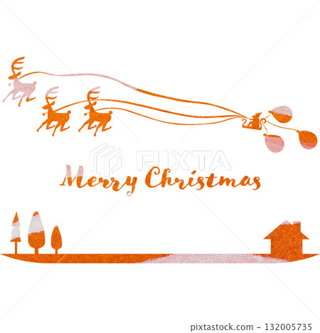 Beautiful watercolor Christmas icon image illustration Beautiful watercolor Christmas icon image illustration 132005735