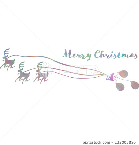Beautiful watercolor Christmas icon image illustration 132005856