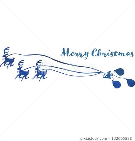Beautiful watercolor Christmas icon image illustration 132005888