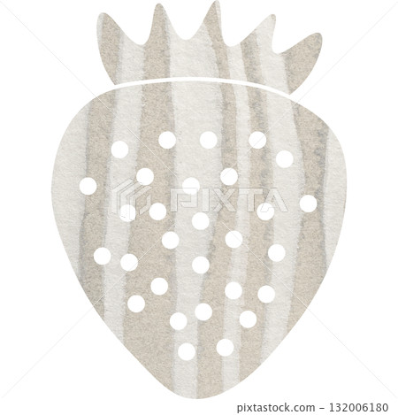 美麗的水彩草莓圖示圖像插圖 132006180