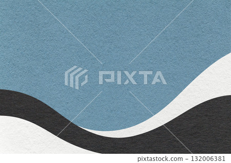 Textured gray blue paper background with white and black wavy lines and waves, copy space for banner, presentation Textured gray blue paper background with white and black wavy lines and waves, copy space for banner, presentation 132006381