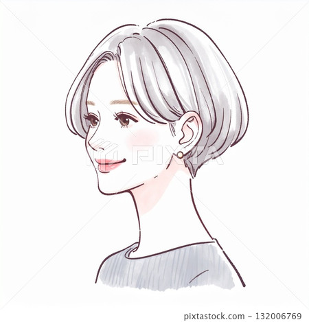 時尚女人圖標 132006769