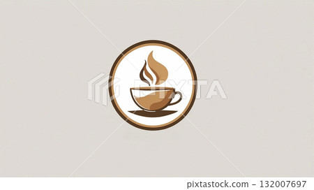 蒸氣繪製的咖啡杯的抽象曲線 蒸氣繪製的咖啡杯的抽象曲線 132007697