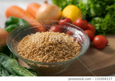 Minced soybeans and vegetables Minced soybeans and vegetables 132008117