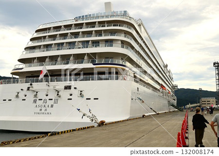 宮古港的早晨:豪華遊輪飛鳥三號首次停靠 宮古港的早晨:豪華遊輪飛鳥三號首次停靠 132008174