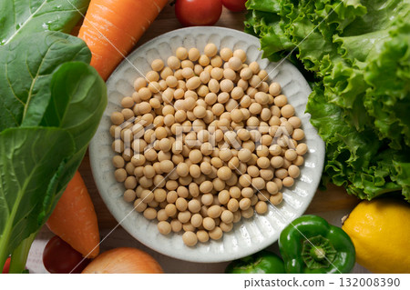 Minced soybeans and vegetables Minced soybeans and vegetables 132008390