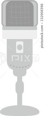 可用於分發和錄音的桌上麥克風的插圖材料 132008398