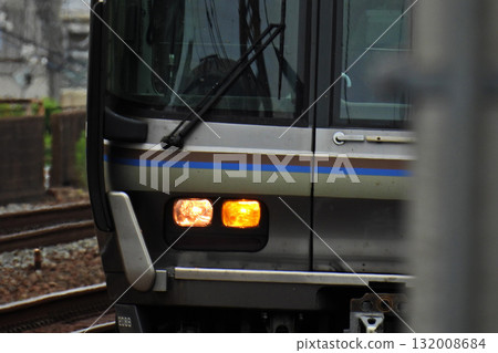 A JR local train approaching the station 132008684