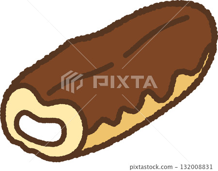 Hand-drawn icon eclair 132008831