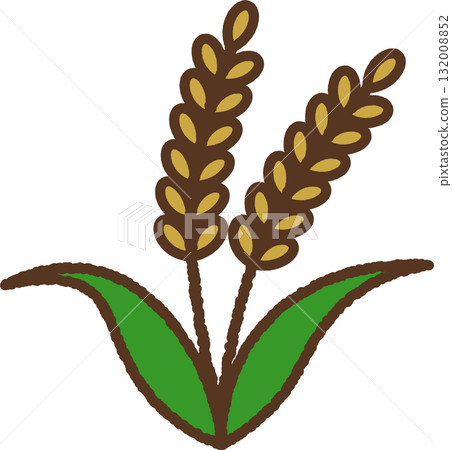 Hand-drawn icon rice 132008852