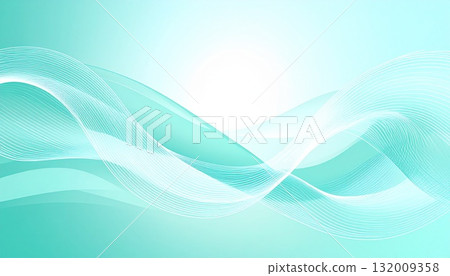 Green curved background image Green curved background image 132009358