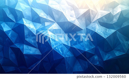 Blue polygon background 132009560