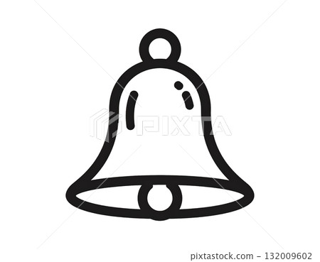 簡單的鈴鐺圖標 132009602