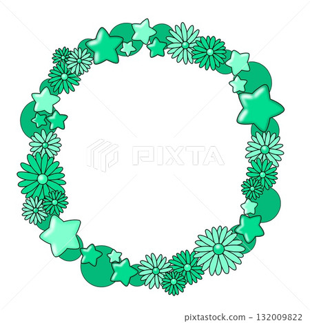 Oshikatsu Frame Flower Star Green Oshikatsu Frame Flower Star Green 132009822