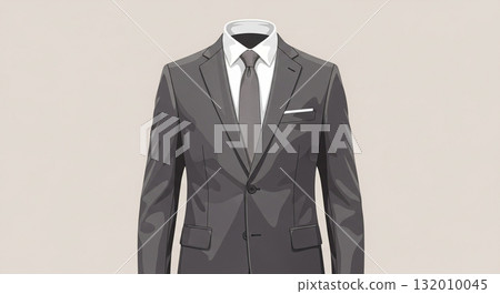 沉穩灰色西裝男裝 132010045