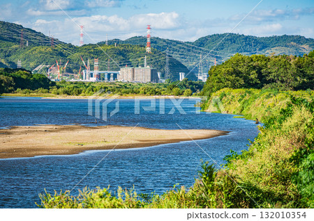 大阪府枚方市高槻市淀川風景 132010354